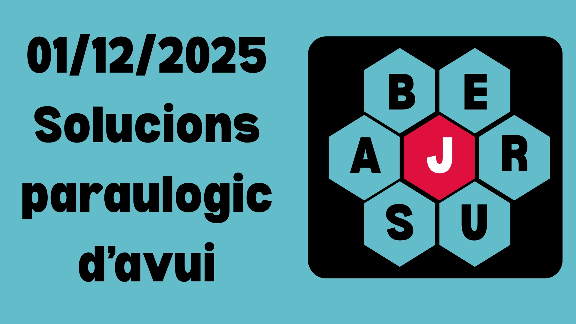 01/12/2025 Solucions paraulogic d’avui