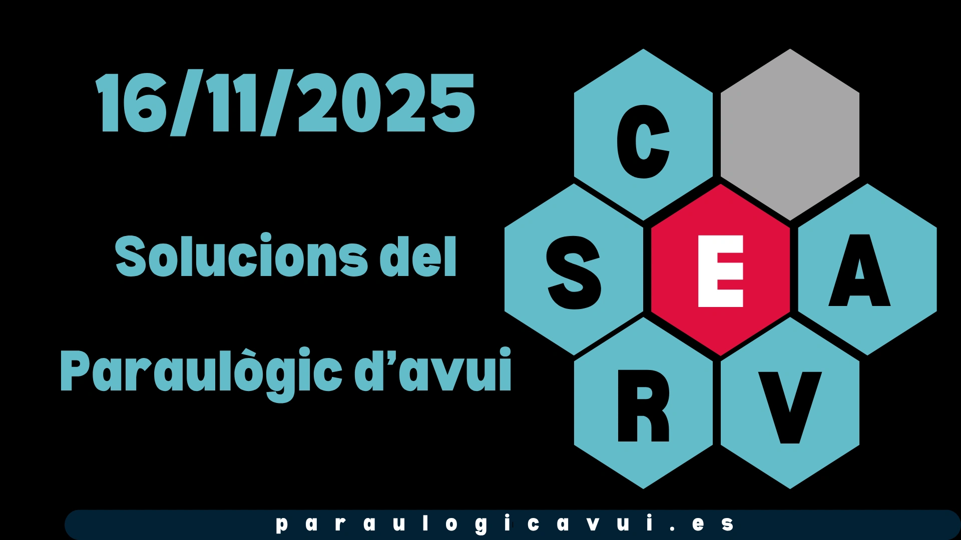 16/11/2025 Solucions del Paraulògic d’avui Tutis