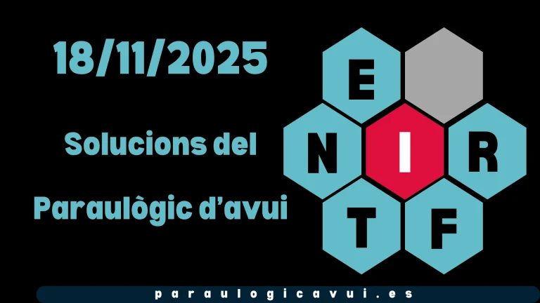 18/11/2025 Solucions del Paraulògic d’avui Tutis