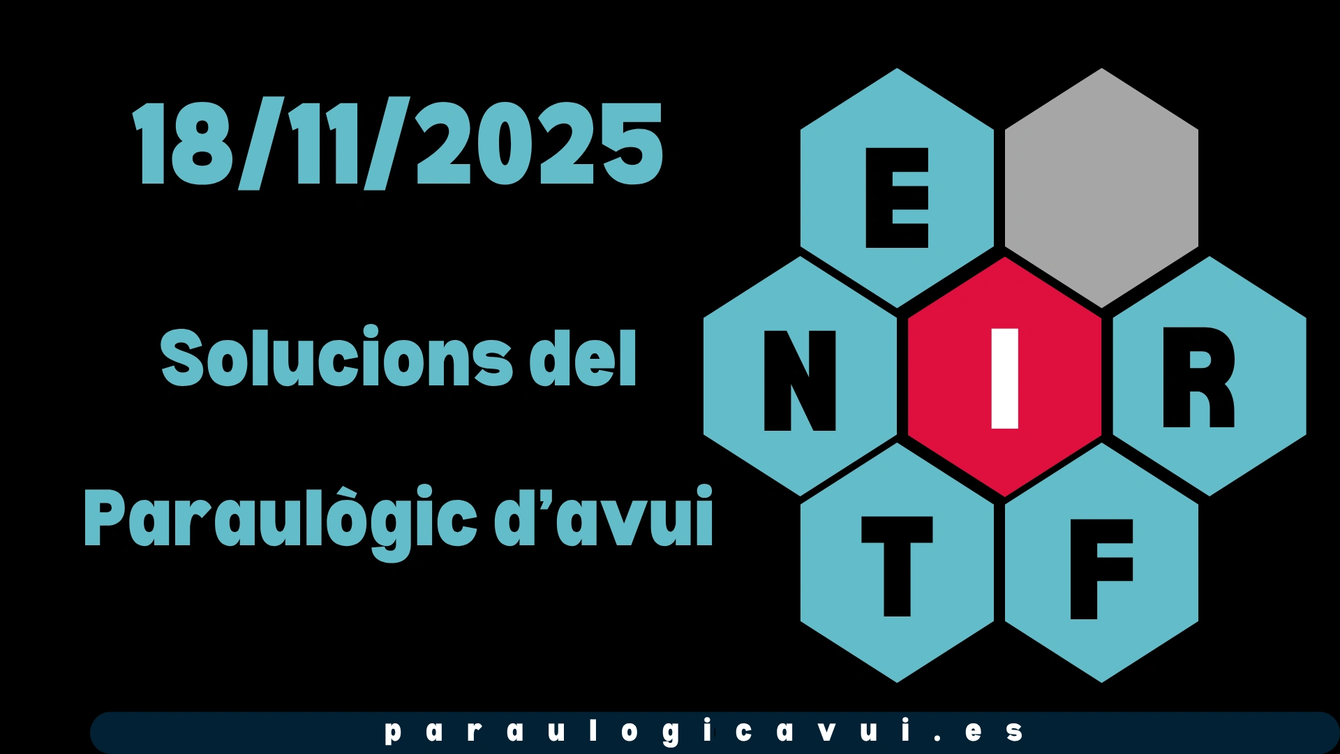 18/11/2025 Solucions del Paraulògic d’avui Tutis