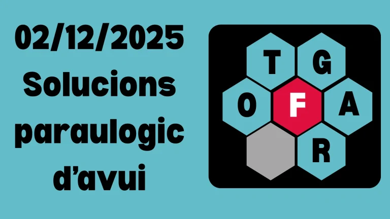 02/12/2025 Solucions paraulogic d’avui
