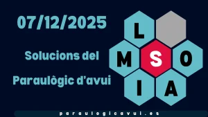 07/12/2025 Solucions del Paraulògic d’avui