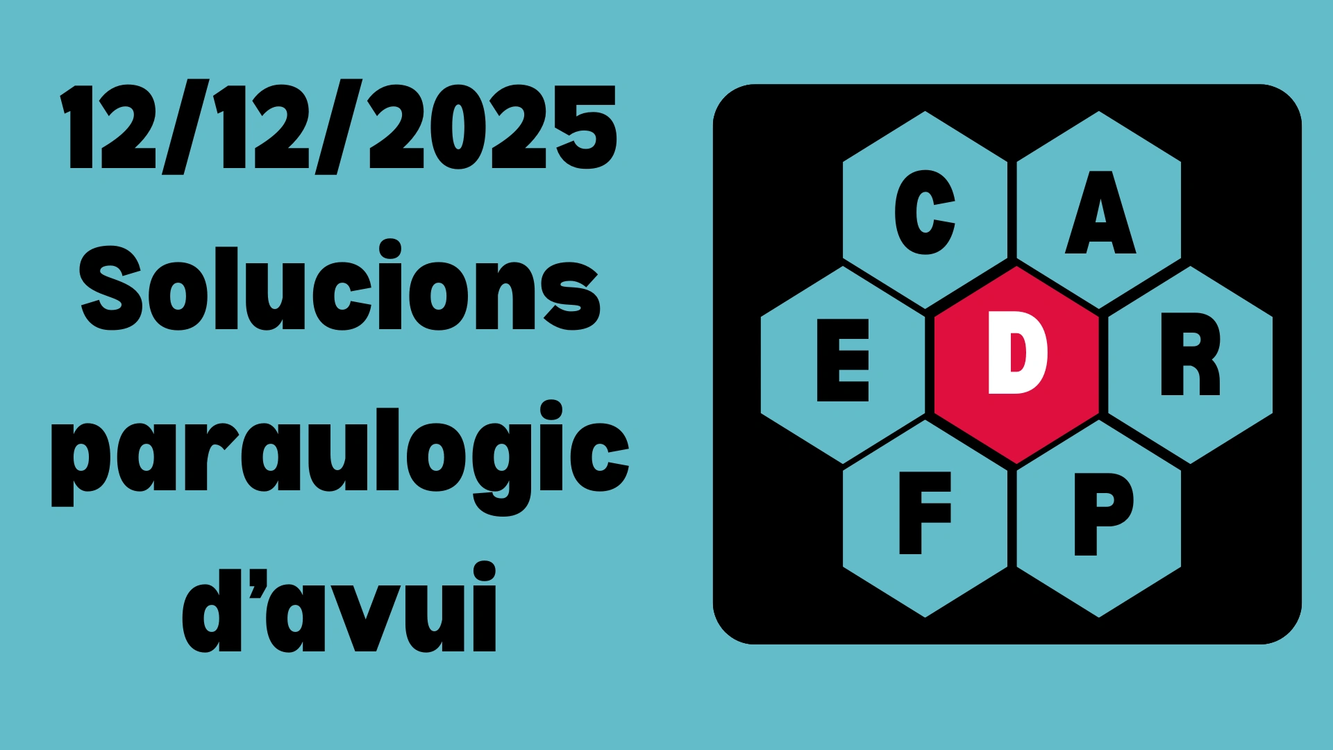 12/12/2025 Solucions paraulogic d’avui